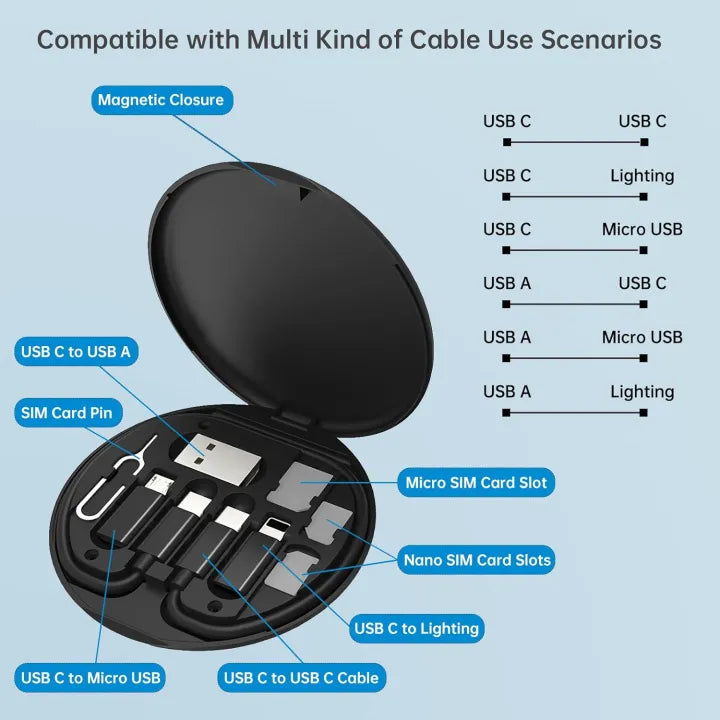 Multi-Function Charging Cable Box