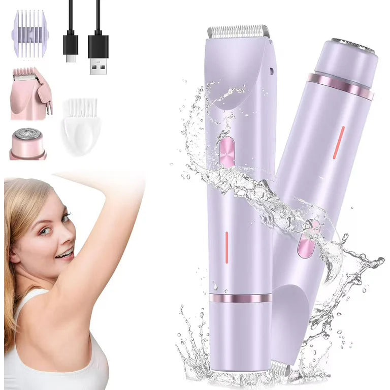 2 in 1 Double Head Electric Shaver | Easy Hair Removal