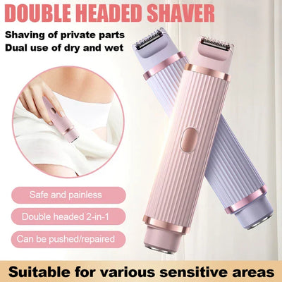 2 in 1 Double Head Electric Shaver | Easy Hair Removal